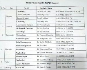 रायपुर जिला अस्पताल में 17 विशेषज्ञों की निःशुल्क ओपीडी