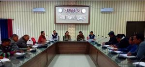  त्रिस्तरीय पंचायत चुनाव 2019-20 : पंचायत चुनाव निष्पक्ष एवं शांतिपूर्ण ढंग से संपन्न कराने ली बैठक, संवेदनषील ग्राम पंचायत चिन्हांकित