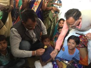 कलेक्टर ने किया भद्रकाली वाड के आंगनबाडी केन्द्र का निरीक्षण