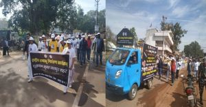 जशपुरनगर :  तम्बाकू के दुष्परिणामों के प्रति जनजागरूकता के लिए निकली रैली