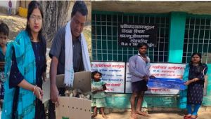 महासमुंद :  गौठान ग्राम लोहारडीह में कुक्कुट इकाई वितरण