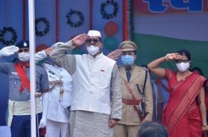 कोरबा : सादगी से कोविड प्रोटोकाॅल का पालन करते हुए मनाया गया स्वाधीनता दिवस