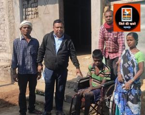 महासमुन्द : दिव्यांग संदीप को मिली व्हील चेयर