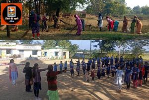  विकसित भारत संकल्प यात्रा के तहत सफाई अभियान जोरो पर