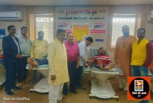  रक्तदान शिविर में 25 यूनिट खून एकत्रित