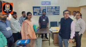 व्यय प्रेक्षक श्री प्रसन्न ने किया एमसीएमसी, सी-विजिल व कन्ट्रोल रूम का किया निरीक्षण