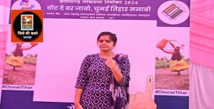  पहली बार मतदान कर प्राची मिश्रा बेहद खुश नजर आई