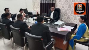  आगामी नेशनल लोक अदालत में अधिक प्रकरणों के निराकरण के संबंध में की गई चर्चा