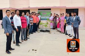 नवनिर्माण न्यायिक कर्मचारी आवासीय परिसर भवन में वृक्षारोपण कार्यक्रम का आयोजन किया गया