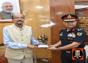 राज्यपाल श्री रमेन डेका से एनसीसी ग्रुप कमाण्डर ने की सौजन्य मुलाकात