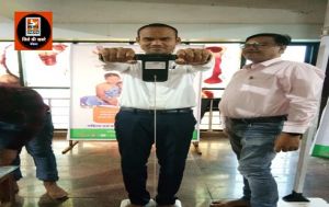 पोषण अभियान कार्यक्रम” अन्तर्गत लगा स्वास्थ शिविर