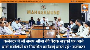 कलेक्टर ने ली समय-सीमा की बैठक सड़को पर आने वाले मवेशियों पर नियमित कार्रवाई करते रहें - कलेक्टर