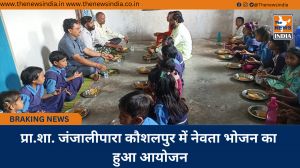 प्रा.शा. जंजालीपारा कौशलपुर में नेवता भोजन का हुआ आयोजन
