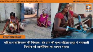 महिला सशक्तिकरण की मिसालः  शेर ग्राम की सुआ महिला समूह ने तारजाली निर्माण को आजीविका का साधन बनाया