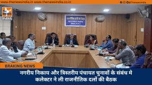 नगरीय निकाय और त्रिस्तरीय पंचायत चुनावों के संबंध मे कलेक्टर ने ली राजनीतिक दलों की बैठक