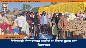 निरीक्षण के दौरान राजस्व अमले ने 12 क्विंटल पुराना धान किया जब्त