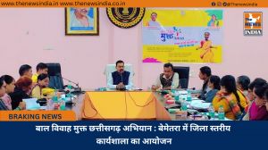 बाल विवाह मुक्त छत्तीसगढ़ अभियान : बेमेतरा में जिला स्तरीय कार्यशाला का आयोजन