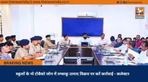 स्कूलों के नो टोबैको जोन में तम्बाकू उत्पाद विक्रय पर करें कार्रवाई - कलेक्टर