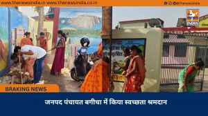 जनपद पंचायत बगीचा में किया स्वच्छता श्रमदान
