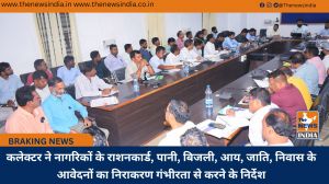 कलेक्टर ने नागरिकों के राशनकार्ड, पानी, बिजली, आय, जाति, निवास के आवेदनों का निराकरण गंभीरता से करने के निर्देश