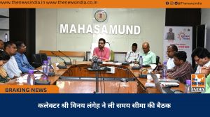 कलेक्टर श्री विनय लंगेह ने ली समय सीमा की बैठक
