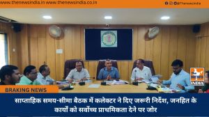 साप्ताहिक समय-सीमा बैठक में कलेक्टर ने दिए जरूरी निर्देश, जनहित के कार्यों को सर्वाेच्च प्राथमिकता देने पर जोर