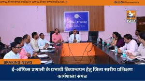 ई-ऑफिस प्रणाली के प्रभावी क्रियान्वयन हेतु जिला स्तरीय प्रशिक्षण कार्यशाला संपन्न