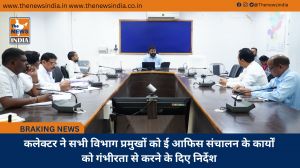 कलेक्टर ने सभी विभाग प्रमुखों को ई आफिस संचालन के कार्यों को गंभीरता से करने के दिए निर्देश