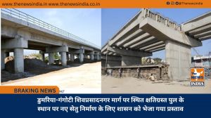 डुमरिया-गंगोटी शिवप्रसादनगर मार्ग पर स्थित क्षतिग्रस्त पुल के स्थान पर नए सेतु निर्माण के लिए शासन को भेजा गया प्रस्ताव