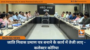 जाति निवास प्रमाण पत्र बनाने के कार्य में तेजी लाए - कलेक्टर कोरिया