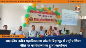 शासकीय नवीन महाविद्यालय चांदनी बिहारपुर में राष्ट्रीय शिक्षा नीति पर कार्यशाला का हुआ आयोजन