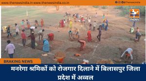 मनरेगा श्रमिकों को रोजगार दिलाने में बिलासपुर जिला प्रदेश में अव्वल