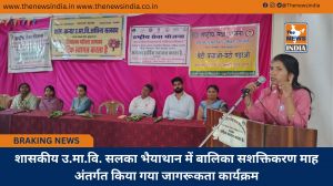 शासकीय उ.मा.वि. सलका भैयाथान में बालिका सशक्तिकरण माह अंतर्गत किया गया जागरूकता कार्यक्रम