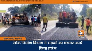 लोक निर्माण विभाग ने सड़कों का मरम्मत कार्य किया प्रारंभ