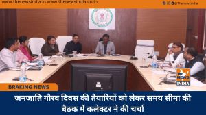 जनजाति गौरव दिवस की तैयारियों को लेकर समय सीमा की बैठक में कलेक्टर ने की चर्चा