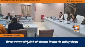 जिला पंचायत सीईओ ने ली पंचायत विभाग की समीक्षा बैठक