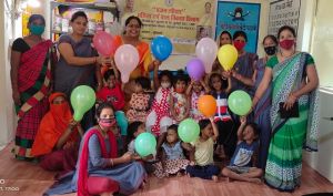 वजन त्यौहार को लेकर गुढ़ियारी सेक्टर के आंगनबाड़ी केंद्र गुलजार