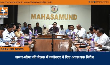 समय-सीमा की बैठक में कलेक्टर ने दिए आवश्यक निर्देश