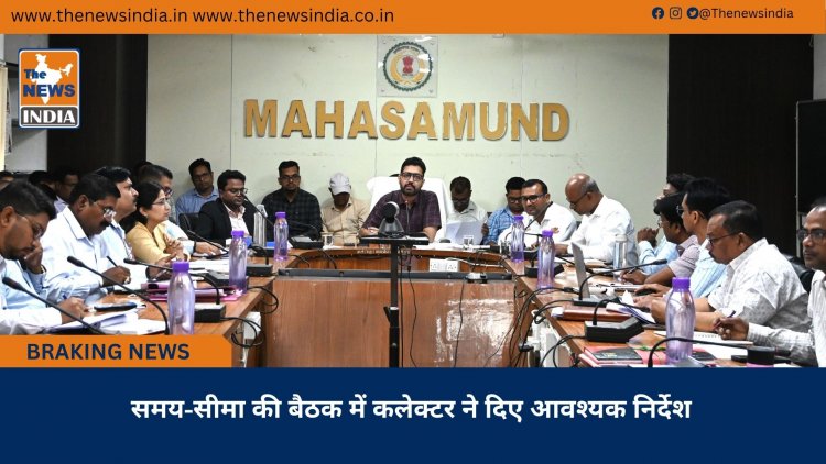 समय-सीमा की बैठक में कलेक्टर ने दिए आवश्यक निर्देश