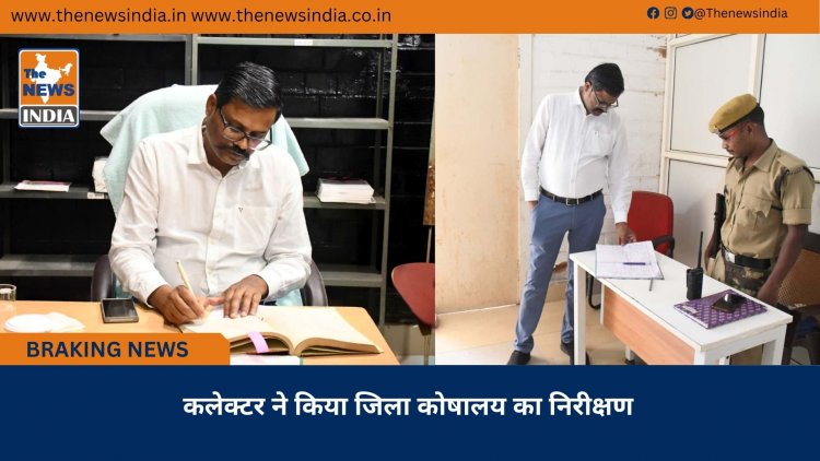 कलेक्टर ने किया जिला कोषालय का निरीक्षण