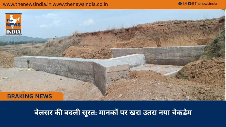 बेलसर की बदली सूरत: मानकों पर खरा उतरा नया चेकडैम