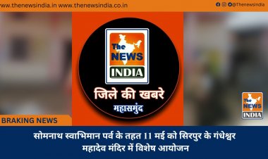 सोमनाथ स्वाभिमान पर्व के तहत 11 मई को सिरपुर के गंधेश्वर महादेव मंदिर में विशेष आयोजन