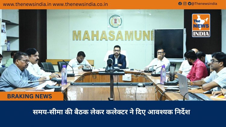 समय-सीमा की बैठक लेकर कलेक्टर ने दिए आवश्यक निर्देश