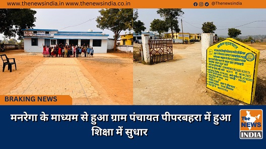 मनरेगा के माध्यम से हुआ ग्राम पंचायत पीपरबहरा में हुआ शिक्षा में सुधार मनरेगा के माध्यम से हुआ ग्राम पंचायत पीपरबहरा में हुआ शिक्षा में सुधार