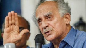  देर रात बेहोशी की हालत में भाजपा के पूर्व नेता अरुण शौरी को अस्पताल में कराया गया भर्ती 