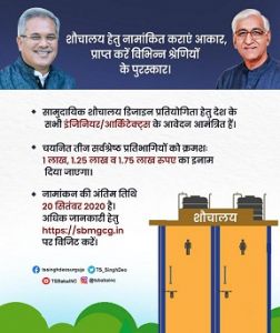 सामुदायिक शौचालय के उत्कृष्ट ड्राइंग-डिजाइन तैयार कर जीत सकते हैं 1.75 लाख तक के पुरस्कार सामुदायिक शौचालय के उत्कृष्ट ड्राइंग-डिजाइन तैयार कर जीत सकते हैं 1.75 लाख तक के पुरस्कार