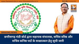  छत्तीसगढ़ मंडी बोर्ड द्वारा सहायक संचालक, सचिव वरिष्ठ और सचिव कनिष्ठ पदों के साक्षात्कार हेतु सूची जारी