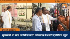 मुख्यमंत्री श्री साय का शिल्प नगरी कोंडागांव के शबरी एंपोरियम पहुंचे