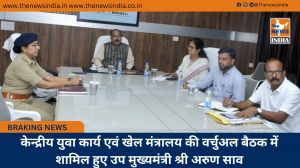 केन्द्रीय युवा कार्य एवं खेल मंत्रालय की वर्चुअल बैठक में शामिल हुए उप मुख्यमंत्री श्री अरुण साव