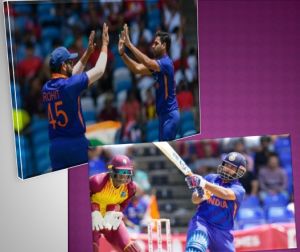 भारत ने वेस्टइंडीज को हरा  कर तीसरा T-20 जीता....